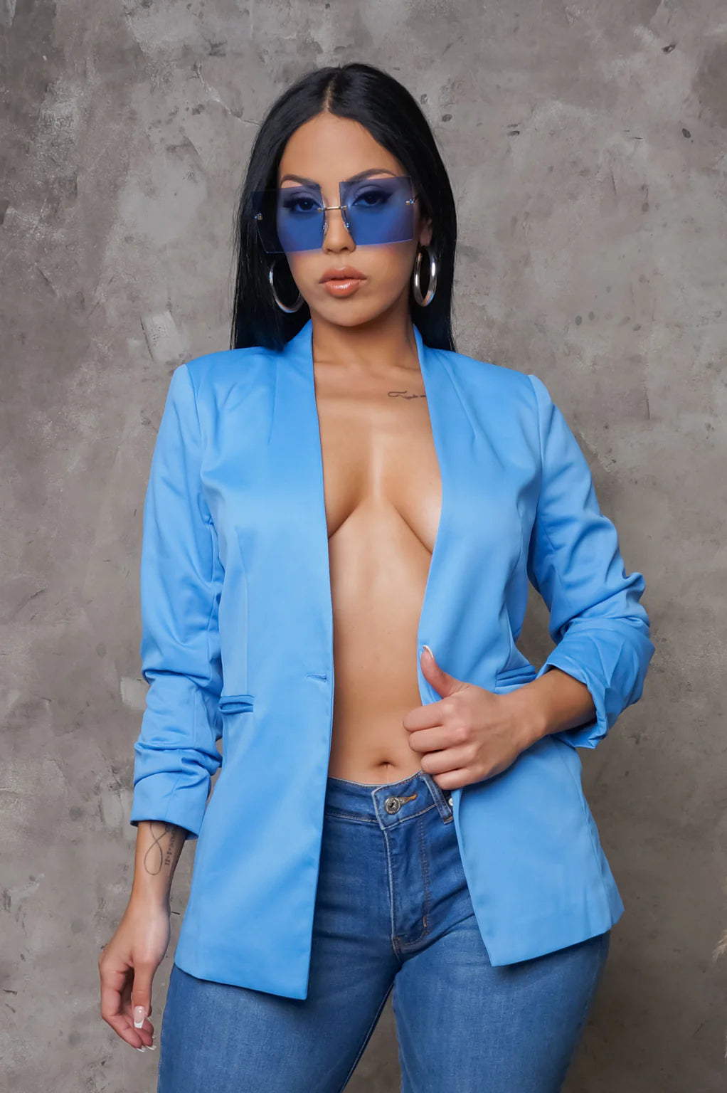 Sexy & Sky Blue Blazer (Clearance)
